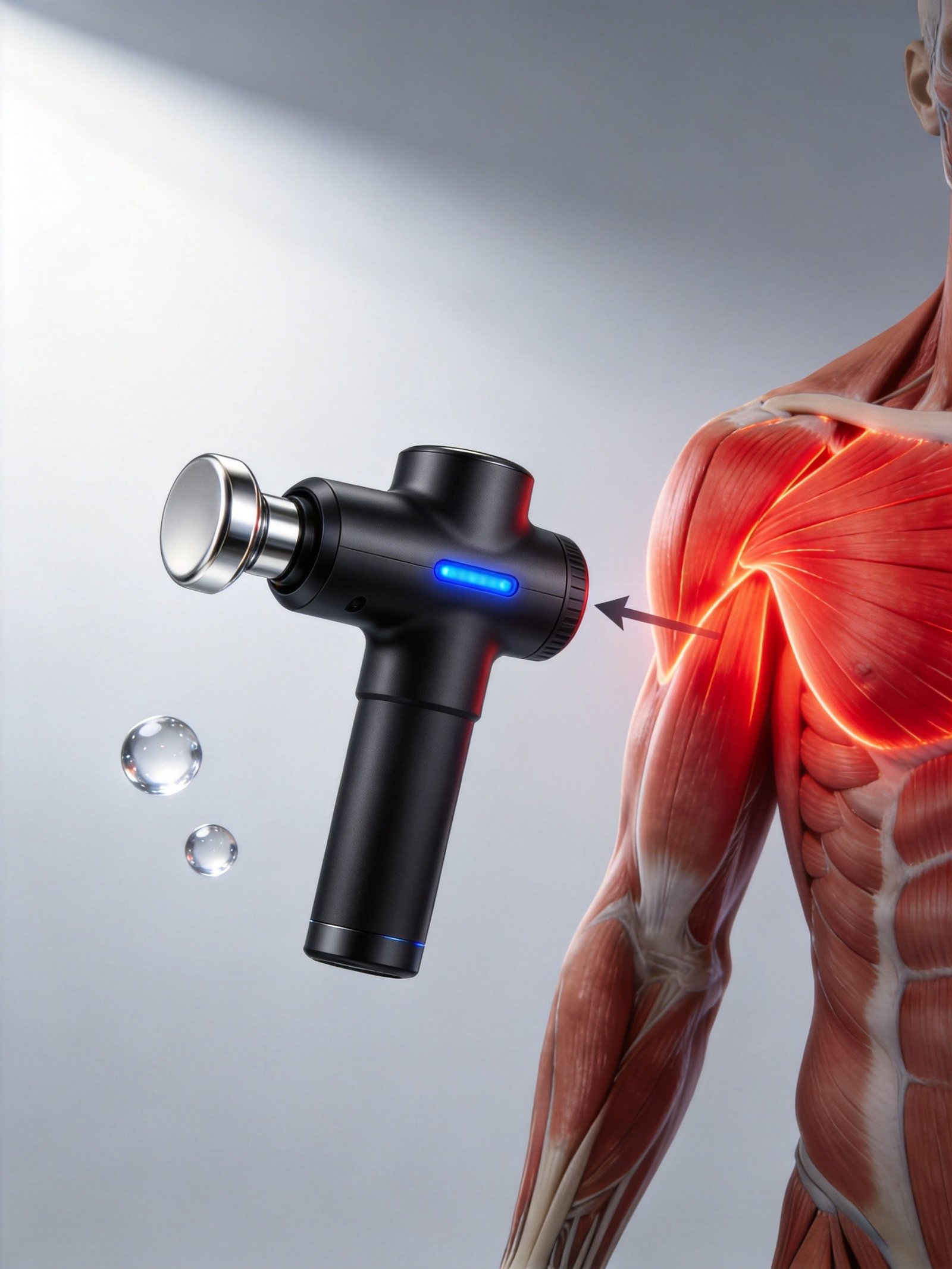 Massage gun for muscle recovery