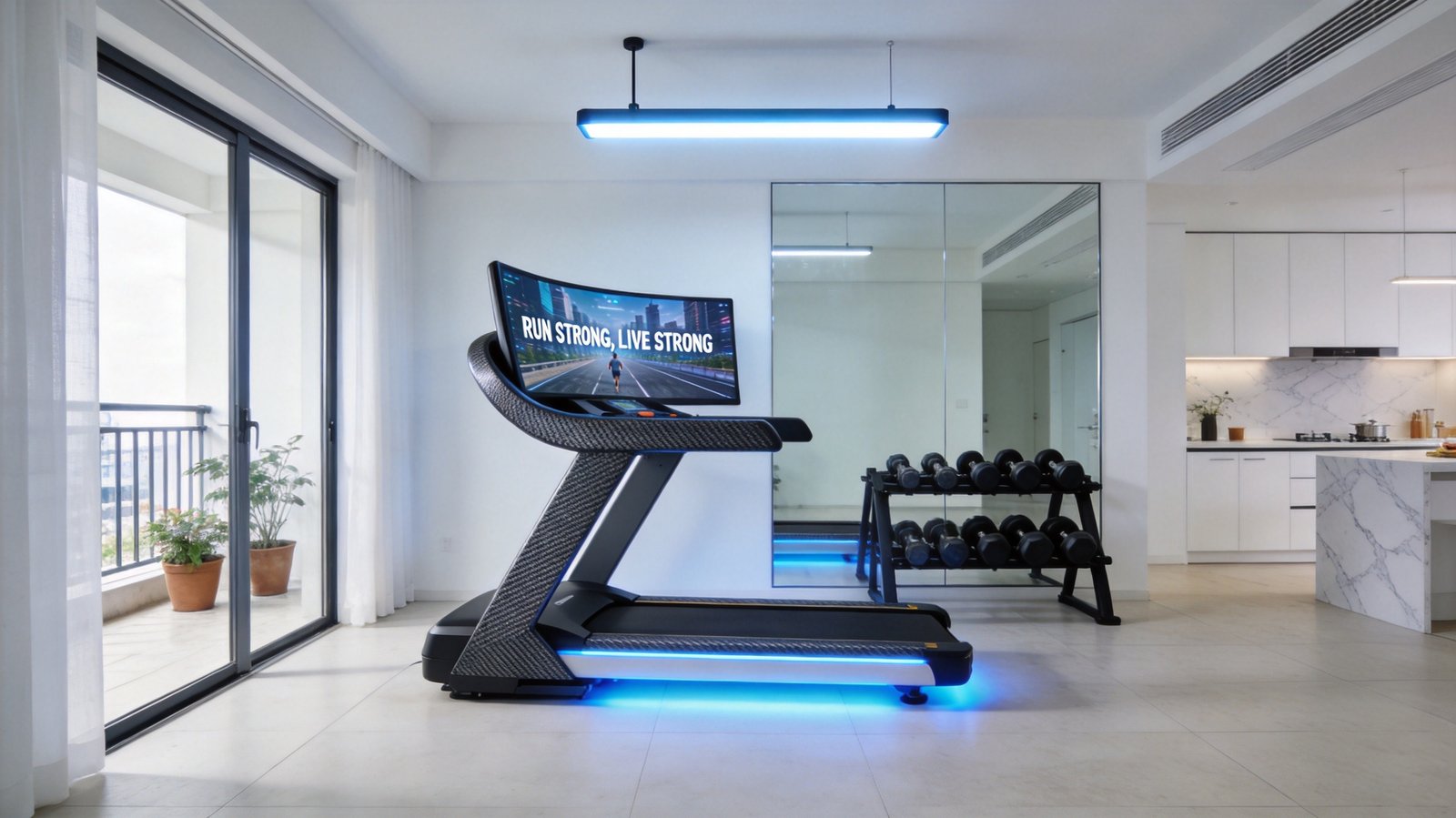 Treadmill console and controls